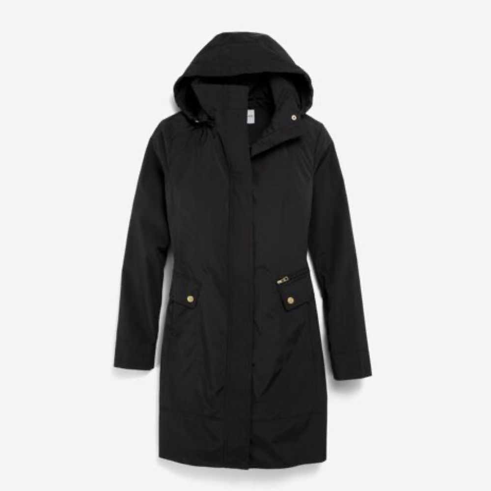 Cole Haan Hooded Rain Coat